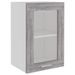 Armoire vitrée suspendue Sonoma gris 40x31x60cm Bois ingénierie - Photo n°2