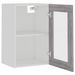 Armoire vitrée suspendue Sonoma gris 40x31x60cm Bois ingénierie - Photo n°6