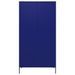 Armoiree Bleu marine 90x50x180 cm Acier - Photo n°5