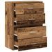 Armoires avec 2 tiroirs 2 pcs vieux bois bois d'ingénierie - Photo n°5