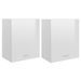 Armoires de cuisine 2 pcs Blanc brillant 50x31x60 cm - Photo n°1