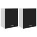 Armoires de cuisine 2 pcs Noir 50x31x60 cm - Photo n°1