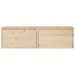 Armoires murales 2 pcs 60x30x35 cm Bois de pin massif - Photo n°6