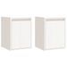 Armoires murales 2 pcs Blanc 30x30x40 cm Bois de pin massif - Photo n°2