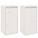 Armoires murales 2 pcs Blanc 30x30x60 cm Bois de pin massif - Photo n°2