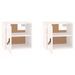 Armoires murales 2 pcs Blanc 31,5x30x30 cm Bois de pin massif - Photo n°6