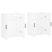 Armoires murales 2 pcs blanc 69,5x34x90 cm - Photo n°4