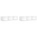 Armoires murales 2 pcs blanc 75x18x16,5 cm bois d'ingénierie - Photo n°1