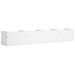 Armoires murales 2 pcs blanc 99x18x16,5 cm bois d'ingénierie - Photo n°8