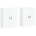 Armoires murales 2 pcs blanc bois d'ingénierie - Photo n°1