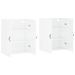 Armoires murales 2 pcs blanc brillant 69,5x34x90 cm - Photo n°4