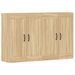 Armoires murales 2 pcs chêne sonoma bois d'ingénierie - Photo n°1