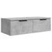 Armoires murales 2 pcs Gris béton 68x30x20 cm Bois d'ingénierie - Photo n°7