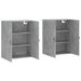 Armoires murales 2 pcs gris béton 69,5x34x90 cm - Photo n°4