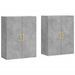 Armoires murales 2 pcs gris béton 69,5x34x90 cm - Photo n°1