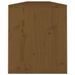 Armoires murales 2 pcs Marron miel 100x30x35 cm Pin massif - Photo n°7