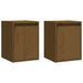 Armoires murales 2 pcs Marron miel 30x30x40 cm Pin massif - Photo n°2