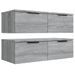 Armoires murales 2 pcs Sonoma gris 68x30x20 cm Bois ingénierie - Photo n°6