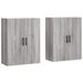 Armoires murales 2 pcs sonoma gris 69,5x34x90 cm - Photo n°1