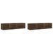 Armoires murales 2pcs chêne marron 75x18x16,5cm bois ingénierie - Photo n°1