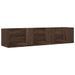 Armoires murales 2pcs chêne marron 75x18x16,5cm bois ingénierie - Photo n°6