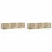 Armoires murales 2pcs chêne sonoma 75x18x16,5cm bois ingénierie - Photo n°1