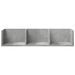 Armoires murales 2pcs gris béton 75x18x16,5cm bois d'ingénierie - Photo n°5