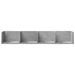 Armoires murales 2pcs gris béton 99x18x16,5cm bois d'ingénierie - Photo n°5