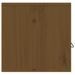 Armoires murales 2pcs Marron miel 60x30x30cm Bois de pin massif - Photo n°5