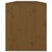 Armoires murales 2pcs Marron miel 60x30x35cm Bois de pin massif - Photo n°8