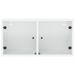 Armoires murales avec portes en verre 2 pcs blanc 68,5x37x35 cm - Photo n°7