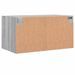 Armoires murales portes vitrées 2 pcs sonoma gris 68,5x37x35 cm - Photo n°9