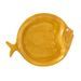 Assiette poisson céramique jaune Nayra - Lot de 6 - Photo n°2