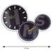 AUSTIN Horloge - Affichage déporté - 3 cadrans et 3 mouvements quartz - Noir - Photo n°1