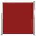 Auvent latéral rétractable 140 x 300 cm Rouge - Photo n°1