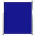 Auvent latéral rétractable 160 x 500 cm Bleu - Photo n°1