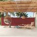 Auvent latéral rétractable de patio 140x600 cm Rouge 2 - Photo n°2