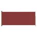 Auvent latéral rétractable de patio 220x500 cm Rouge 2 - Photo n°1