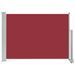Auvent latéral rétractable de patio 80x300 cm Rouge - Photo n°1