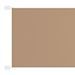 Auvent vertical Taupe 100x1200 cm Tissu oxford - Photo n°1