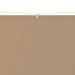 Auvent vertical Taupe 100x1200 cm Tissu oxford - Photo n°2