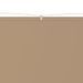 Auvent vertical Taupe 100x270 cm Tissu oxford - Photo n°2