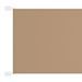 Auvent vertical Taupe 100x360 cm Tissu oxford - Photo n°1