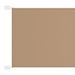 Auvent vertical Taupe 140x600 cm Tissu oxford - Photo n°1