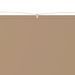 Auvent vertical Taupe 200x360 cm Tissu oxford - Photo n°2