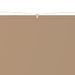 Auvent vertical Taupe 250x360 cm Tissu oxford - Photo n°2