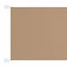 Auvent vertical Taupe 60x1000 cm Tissu oxford - Photo n°1