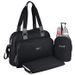 Baby on board- sac a langer - sac urban classic black - 2 compartiments a large ouverture zippée - 7 poches - sac repas - tapis a la - Photo n°1