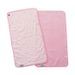 BABYTOLOVE Set de 2 serviettes a langer Pink Heart - Photo n°1