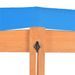 Bac à sable avec toit ouvrant Bois de sapin Bleu UV50 - Photo n°8